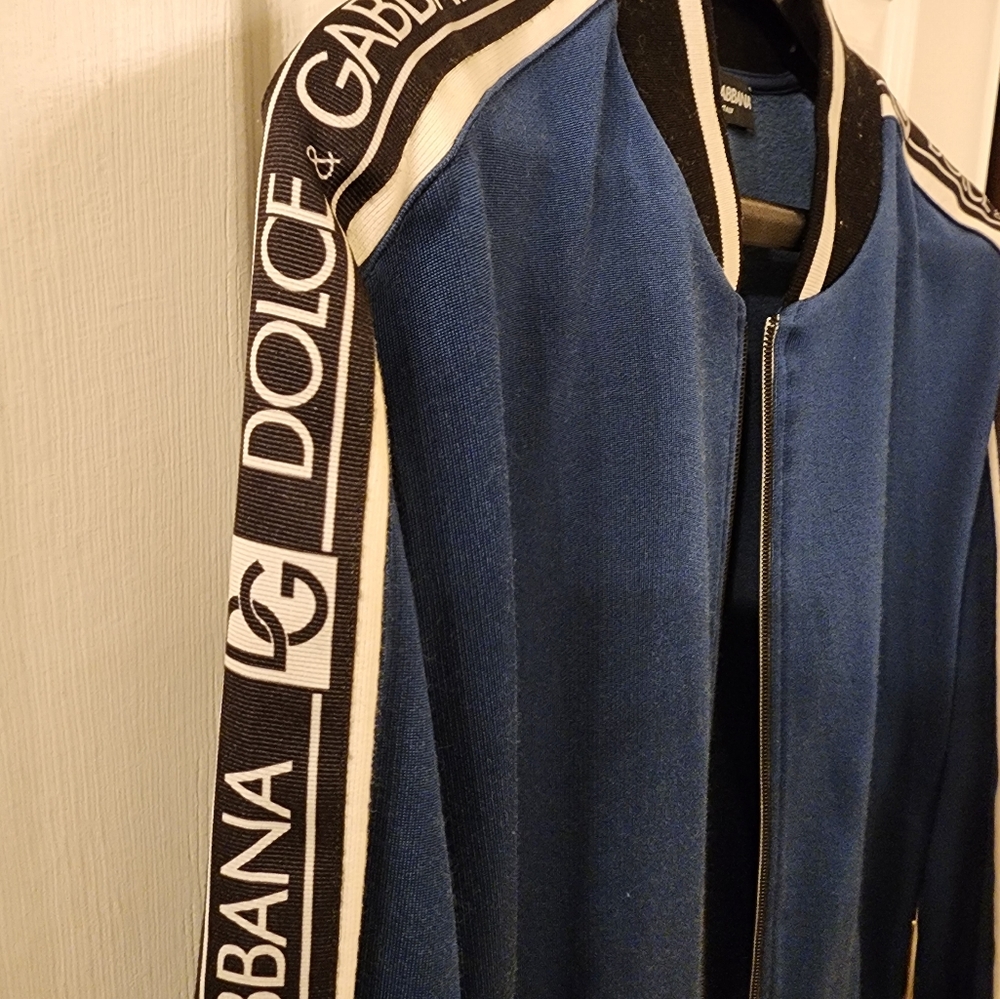 Dolce & Gabbana Men's Blue Bomber Jacket - Picture 7 of 8